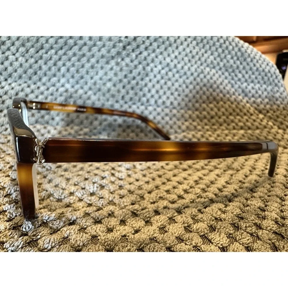 Saint Laurent SL M110 HavanaBrown Eyeglass Frames XS 48 17 140 002 Gold YSL Logo
